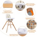 3-in-1 Convertible Baby High Chair with Replaceable Legs and Rocking Bar 3-in-1 Convertible Baby High Chair with Replaceable Legs and Rocking Bar