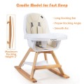 3-in-1 Convertible Baby High Chair with Replaceable Legs and Rocking Bar 3-in-1 Convertible Baby High Chair with Replaceable Legs and Rocking Bar