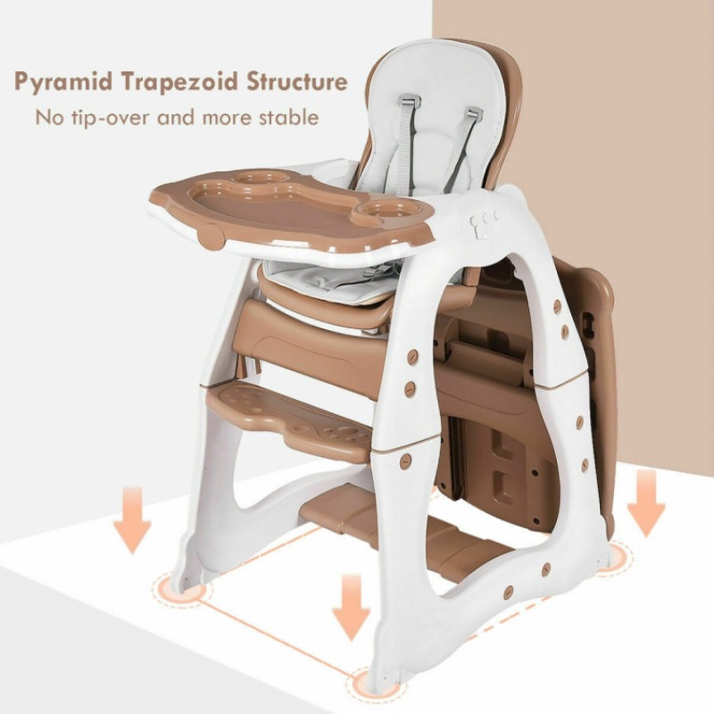 3-in-1 Infant Table and Chair Set Baby High Chair 3-in-1 Infant Table and Chair Set Baby High Chair