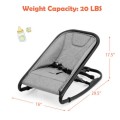 2-in-1 Ergonomic Baby Rocker with 2 Adjustable Recline Positions 2-in-1 Ergonomic Baby Rocker with 2 Adjustable Recline Positions
