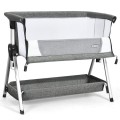 Adjustable Baby Bedside Crib with Large Storage Adjustable Baby Bedside Crib with Large Storage