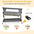 Adjustable Baby Bedside Crib with Large Storage Adjustable Baby Bedside Crib with Large Storage