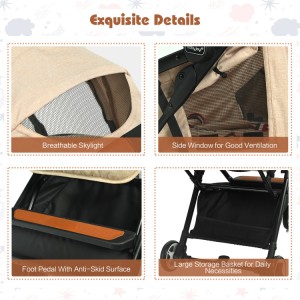 Lightweight Aluminium Frame Baby Stroller with Net Lightweight Aluminium Frame Baby Stroller with Net