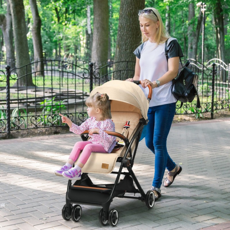 Lightweight Aluminium Frame Baby Stroller with Net