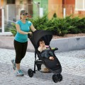 Baby Jogging Stroller with Adjustable Canopy for Newborn