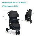 Baby Jogging Stroller with Adjustable Canopy for Newborn Baby Jogging Stroller with Adjustable Canopy for Newborn