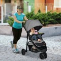Baby Jogging Stroller with Adjustable Canopy for Newborn Baby Jogging Stroller with Adjustable Canopy for Newborn