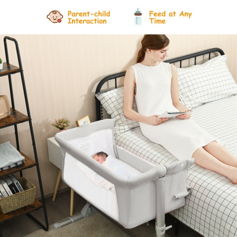 Travel Portable Baby Bed Side Sleeper Bassinet Crib with Carrying Bag Travel Portable Baby Bed Side Sleeper Bassinet Crib with Carrying Bag