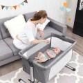 Travel Portable Baby Bed Side Sleeper Bassinet Crib with Carrying Bag Travel Portable Baby Bed Side Sleeper Bassinet Crib with Carrying Bag