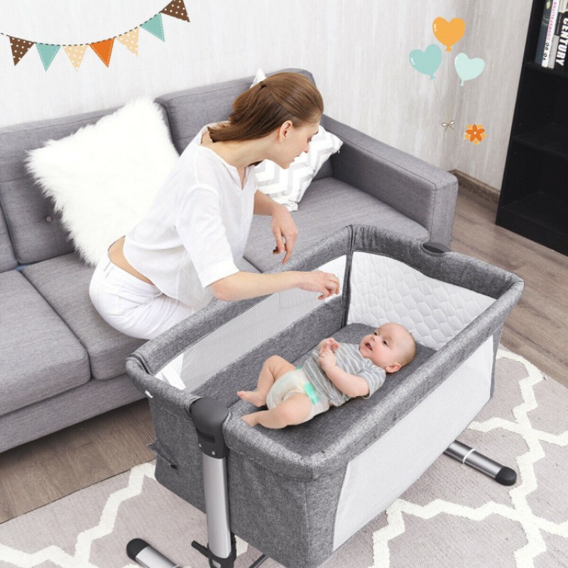 Travel Portable Baby Bed Side Sleeper Bassinet Crib with Carrying Bag Travel Portable Baby Bed Side Sleeper Bassinet Crib with Carrying Bag