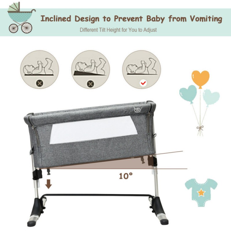 Travel Portable Baby Bed Side Sleeper Bassinet Crib with Carrying Bag Travel Portable Baby Bed Side Sleeper Bassinet Crib with Carrying Bag
