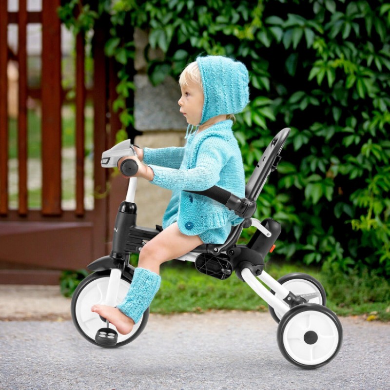 6-in-1 Foldable Baby Tricycle Toddler Stroller with Adjustable Handle 6-in-1 Foldable Baby Tricycle Toddler Stroller with Adjustable Handle