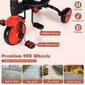 6-in-1 Foldable Baby Tricycle Toddler Stroller with Adjustable Handle 6-in-1 Foldable Baby Tricycle Toddler Stroller with Adjustable Handle