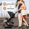 Toddler Travel Stroller for Airplane with Adjustable Backrest and Canopy Toddler Travel Stroller for Airplane with Adjustable Backrest and Canopy