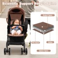 Toddler Travel Stroller for Airplane with Adjustable Backrest and Canopy Toddler Travel Stroller for Airplane with Adjustable Backrest and Canopy