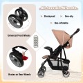 Toddler Travel Stroller for Airplane with Adjustable Backrest and Canopy Toddler Travel Stroller for Airplane with Adjustable Backrest and Canopy
