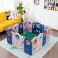 Foldable Kids Safety Play Center with Lockable Gate