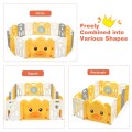 Portable Baby Playpen with Yellow Duck Pattern and Non-Slip Rubber Bases Portable Baby Playpen with Yellow Duck Pattern and Non-Slip Rubber Bases