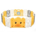 Portable Baby Playpen with Yellow Duck Pattern and Non-Slip Rubber Bases Portable Baby Playpen with Yellow Duck Pattern and Non-Slip Rubber Bases