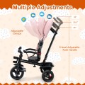 4-in-1 Baby Tricycle Toddler Trike with Convertible Seat 4-in-1 Baby Tricycle Toddler Trike with Convertible Seat