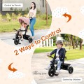 4-in-1 Baby Tricycle Toddler Trike with Convertible Seat 4-in-1 Baby Tricycle Toddler Trike with Convertible Seat