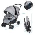 Foldable Lightweight Front Back Seats Double Baby Stroller Foldable Lightweight Front Back Seats Double Baby Stroller