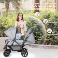 Foldable Lightweight Front Back Seats Double Baby Stroller Foldable Lightweight Front Back Seats Double Baby Stroller