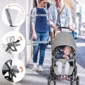 Foldable Lightweight Front Back Seats Double Baby Stroller