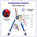 Baby High Chair Foldable Feeding Chair with 4 Lockable Wheels Baby High Chair Foldable Feeding Chair with 4 Lockable Wheels