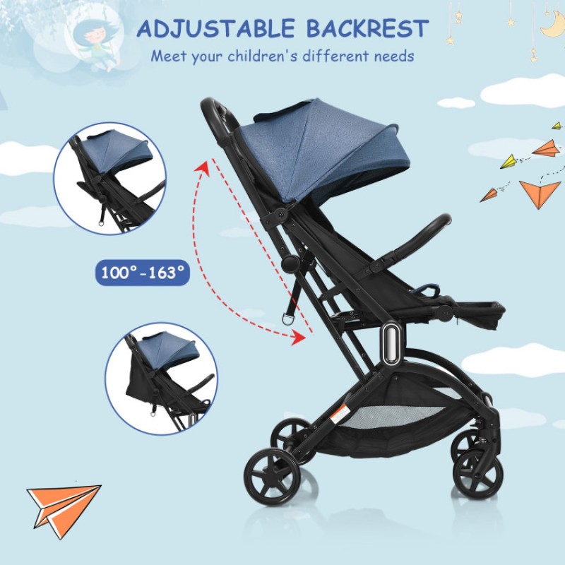 Foldable Lightweight Baby Travel Stroller for Airplane