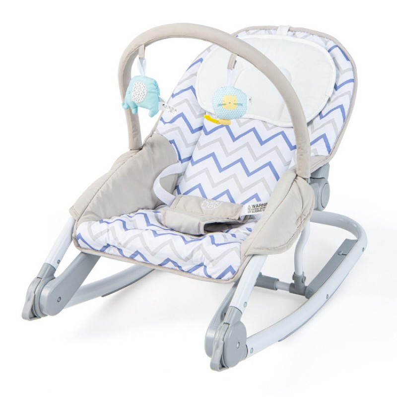 2-in-1 Baby Bouncer with 3-level Adjustable Backrest