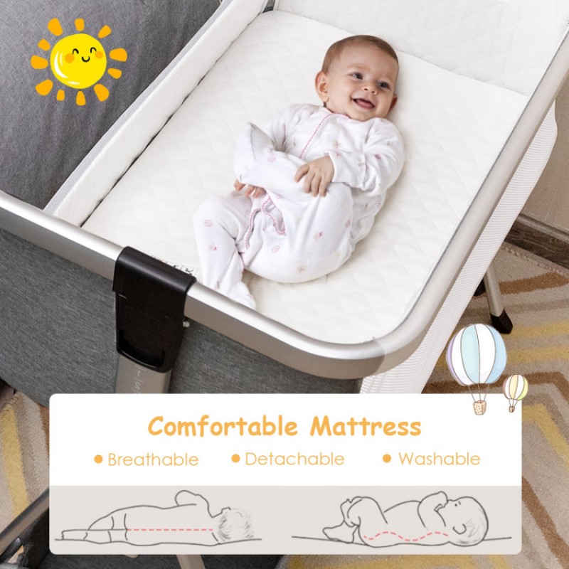 Portable Baby Bed Side Crib with 7 Height Positions Portable Baby Bed Side Crib with 7 Height Positions