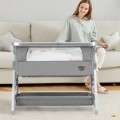 Portable Baby Bed Side Crib with 7 Height Positions