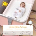 Portable Baby Bed Side Crib with 7 Height Positions