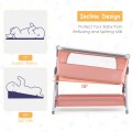 Portable Baby Bed Side Crib with 7 Height Positions