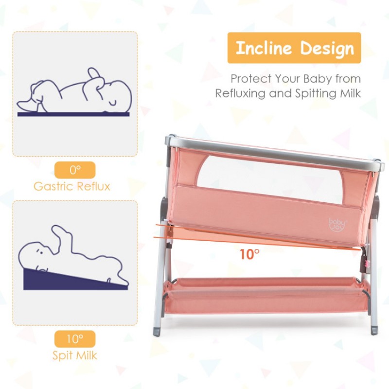 Portable Baby Bed Side Crib with 7 Height Positions Portable Baby Bed Side Crib with 7 Height Positions