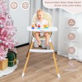 4-in-1 Convertible Baby High Chair Infant Feeding Chair with Adjustable Tray 4-in-1 Convertible Baby High Chair Infant Feeding Chair with Adjustable Tray