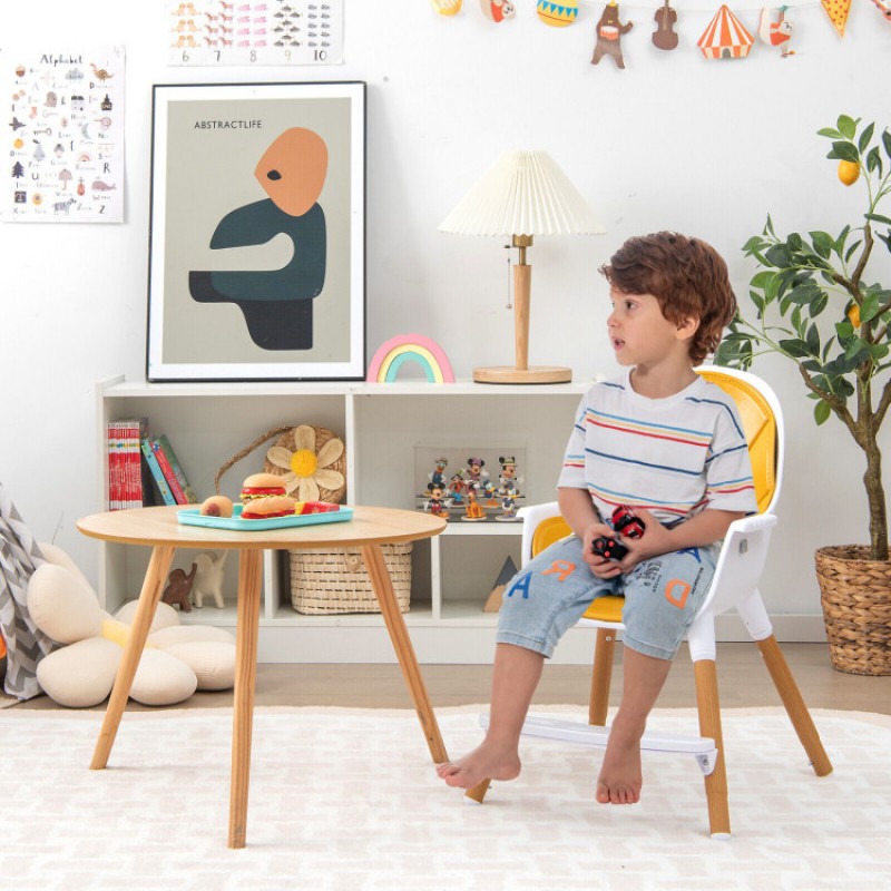4-in-1 Convertible Baby High Chair Infant Feeding Chair with Adjustable Tray 4-in-1 Convertible Baby High Chair Infant Feeding Chair with Adjustable Tray