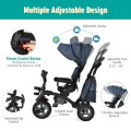 7-In-1 Baby Folding Tricycle Stroller with Rotatable Seat 7-In-1 Baby Folding Tricycle Stroller with Rotatable Seat