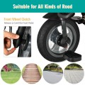 7-In-1 Baby Folding Tricycle Stroller with Rotatable Seat 7-In-1 Baby Folding Tricycle Stroller with Rotatable Seat