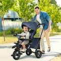 7-In-1 Baby Folding Tricycle Stroller with Rotatable Seat 7-In-1 Baby Folding Tricycle Stroller with Rotatable Seat