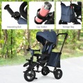 7-In-1 Baby Folding Tricycle Stroller with Rotatable Seat