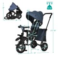 7-In-1 Baby Folding Tricycle Stroller with Rotatable Seat 7-In-1 Baby Folding Tricycle Stroller with Rotatable Seat