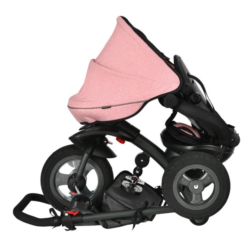 7-In-1 Baby Folding Tricycle Stroller with Rotatable Seat