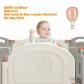 16-Panel Foldable Baby Activity Playpen with Lock Door 16-Panel Foldable Baby Activity Playpen with Lock Door