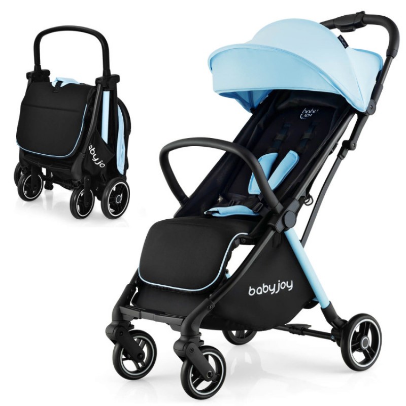 One-Hand Folding Portable Lightweight Baby Stroller with Aluminum Frame