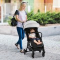 One-Hand Folding Portable Lightweight Baby Stroller with Aluminum Frame