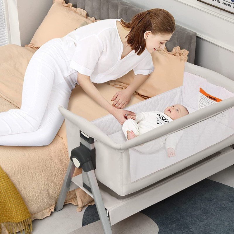 Portable Baby Bedside Sleeper with Adjustable Heights and Angle Portable Baby Bedside Sleeper with Adjustable Heights and Angle