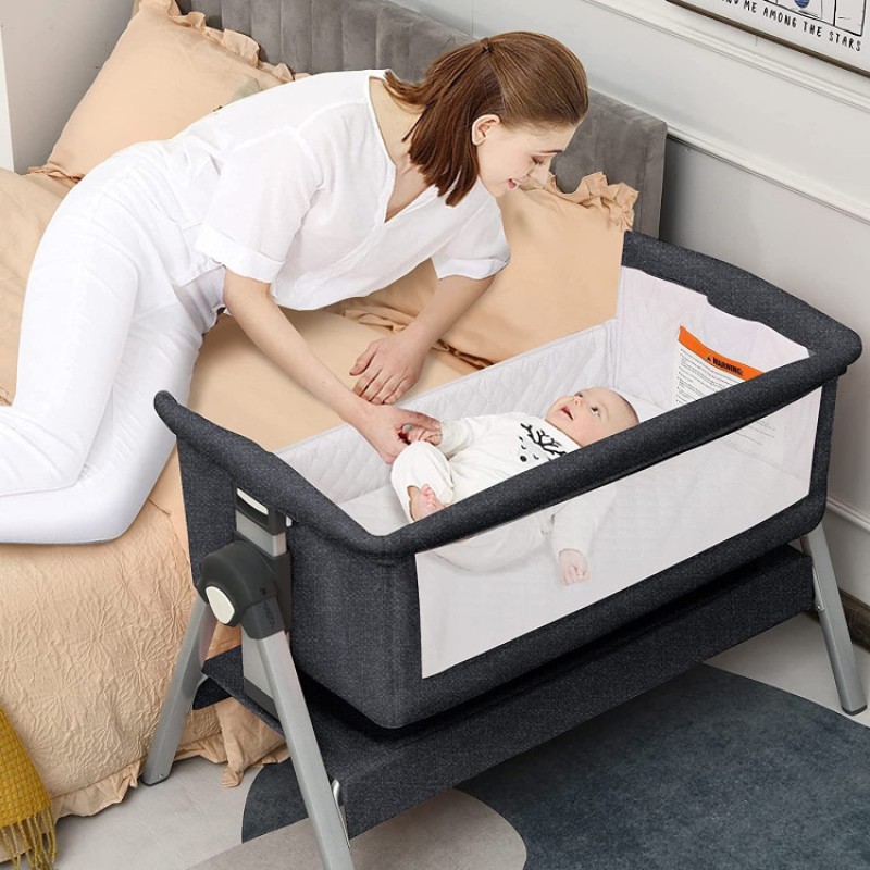 Portable Baby Bedside Sleeper with Adjustable Heights and Angle Portable Baby Bedside Sleeper with Adjustable Heights and Angle