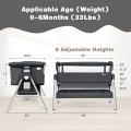 Portable Baby Bedside Sleeper with Adjustable Heights and Angle Portable Baby Bedside Sleeper with Adjustable Heights and Angle